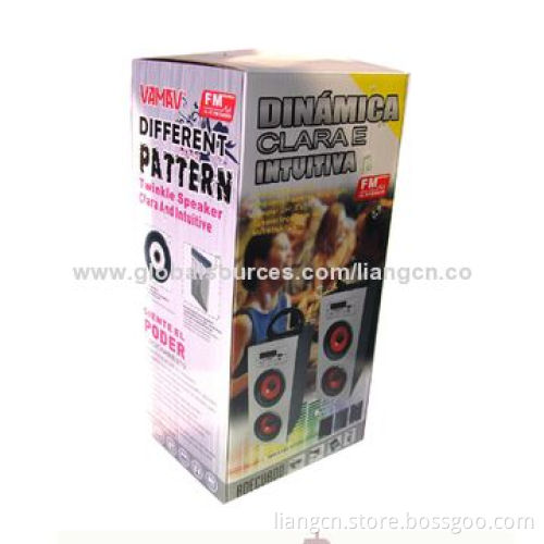 Portable Wooden Bluetooth Speaker with FM Radio, USB and SD Inputs